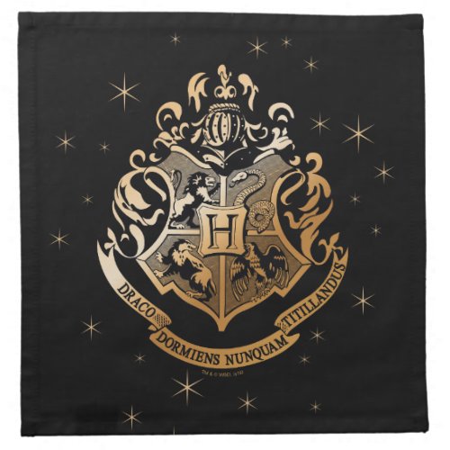 HOGWARTS Glistening Golden Crest Cloth Napkin