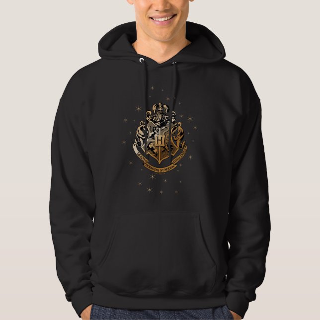 HOGWARTS™ Glistening Golden Crest Hoodie (Front)