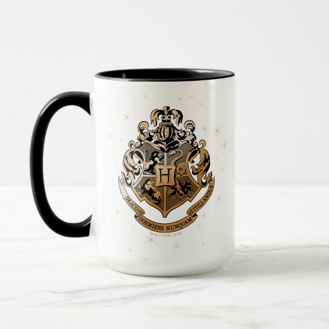 HOGWARTS™ Glistening Golden Crest Mug (Left)