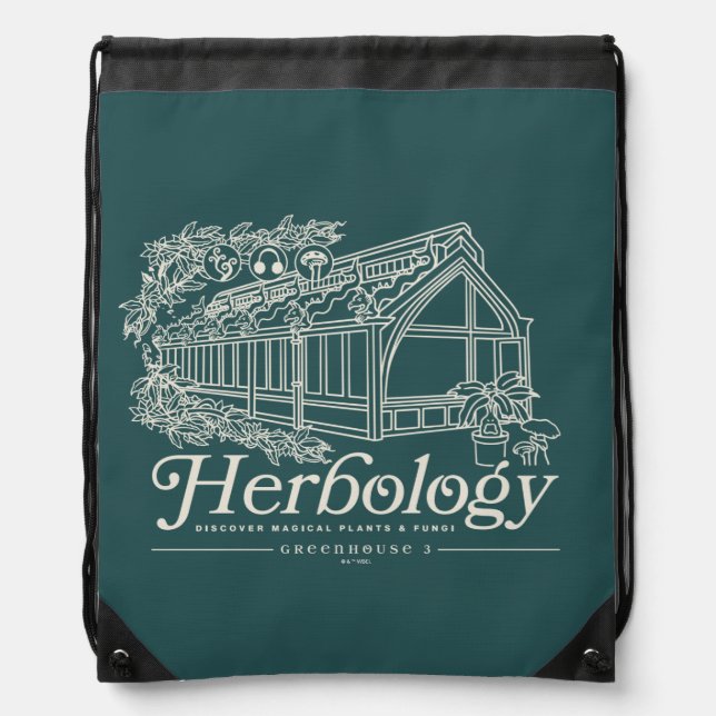 HOGWARTS™ Herbology Greenhouse Drawstring Bag (Front)
