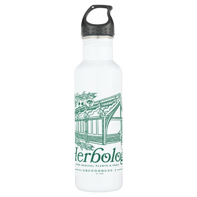 HOGWARTS™ Herbology Greenhouse Stainless Steel Water Bottle (Front)