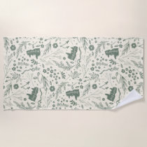 HOGWARTS™ Herbology Magic Pattern Beach Towel