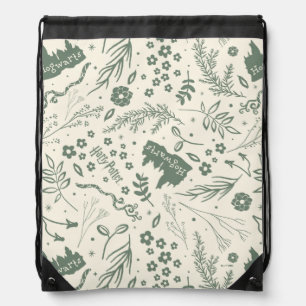 HOGWARTS™ Herbology Magic Pattern Drawstring Bag