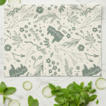 HOGWARTS™ Herbology Magic Pattern Kitchen Towel