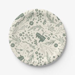 HOGWARTS™ Herbology Magic Pattern Paper Plates