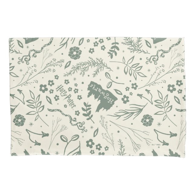 HOGWARTS™ Herbology Magic Pattern Pillow Case (Front)