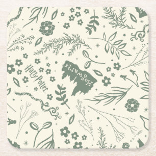HOGWARTS™ Herbology Magic Pattern Square Paper Coaster