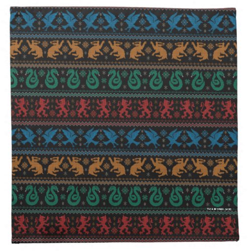 HOGWARTSâ House Animals Cross_Stitch Pattern Cloth Napkin