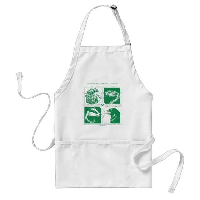 HOGWARTS™ House Animals Grid Adult Apron (Front)