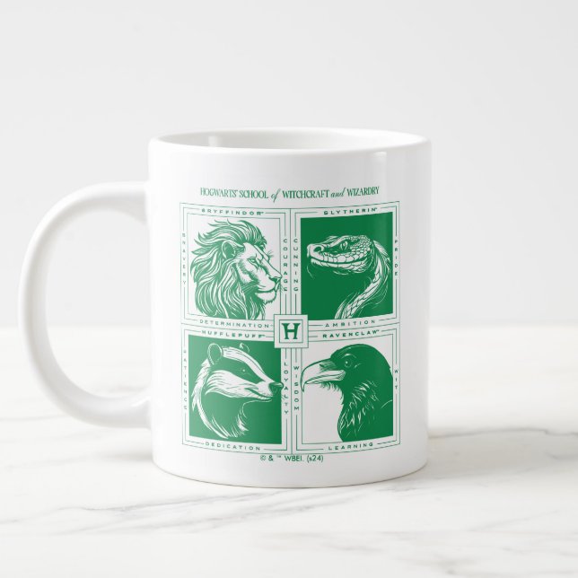 HOGWARTS™ House Animals Grid Giant Coffee Mug (Left)