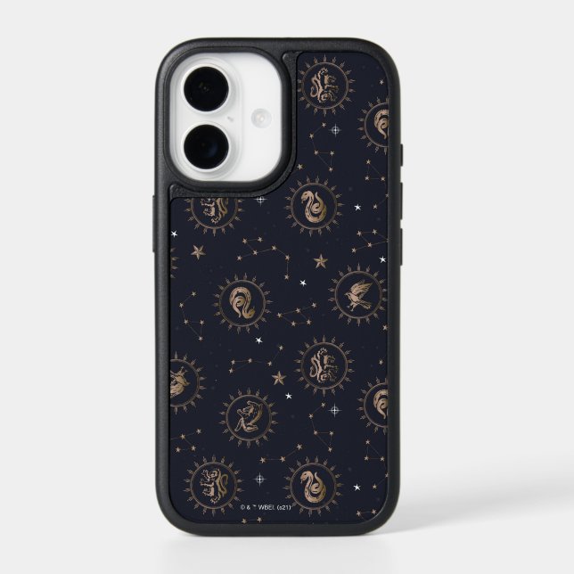Hogwarts House Crests Constellation Pattern Otterbox iPhone Case (Back)