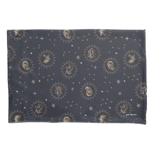 Hogwarts House Crests Constellation Pattern Pillow Case