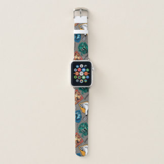 HOGWARTS™ Houses Crosshatched Pattern Apple Watch Band
