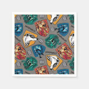 HOGWARTS™ Houses Crosshatched Pattern Napkins