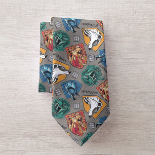 HOGWARTS™ Houses Crosshatched Pattern Neck Tie