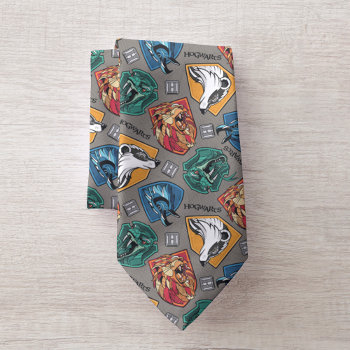 Hogwarts™ Houses Crosshatched Pattern Neck Tie by harrypotter at Zazzle