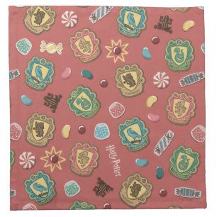 HOGWARTS™ Houses Holiday Cookie Pattern Cloth Napkin