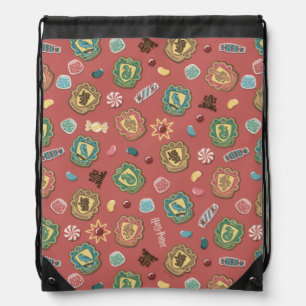 HOGWARTS™ Houses Holiday Cookie Pattern Drawstring Bag