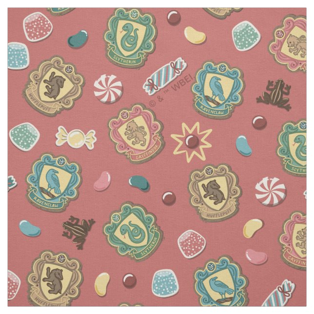 HOGWARTS™ Houses Holiday Cookie Pattern Fabric (Swatch)