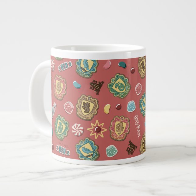 HOGWARTS™ Houses Holiday Cookie Pattern Giant Coffee Mug (Front Left)