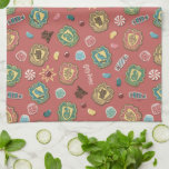 HOGWARTS™ Houses Holiday Cookie Pattern Kitchen Towel