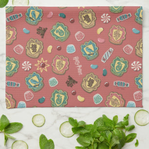 HOGWARTS™ Houses Holiday Cookie Pattern Kitchen Towel