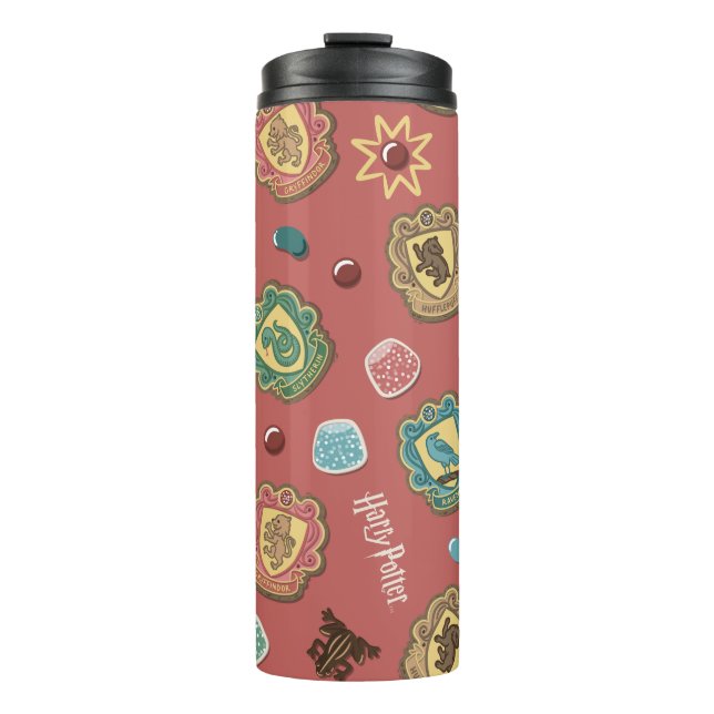 HOGWARTS™ Houses Holiday Cookie Pattern Thermal Tumbler (Front)