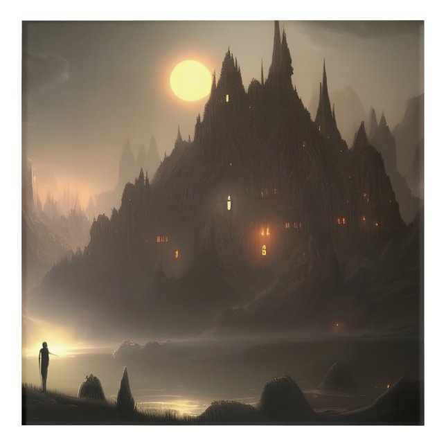 Hogwarts inspired art canvas print (Front)
