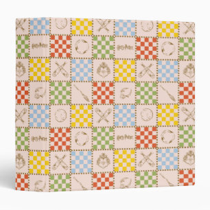 HOGWARTS™ QUIDDITCH™ Team Checker Pattern 3 Ring Binder