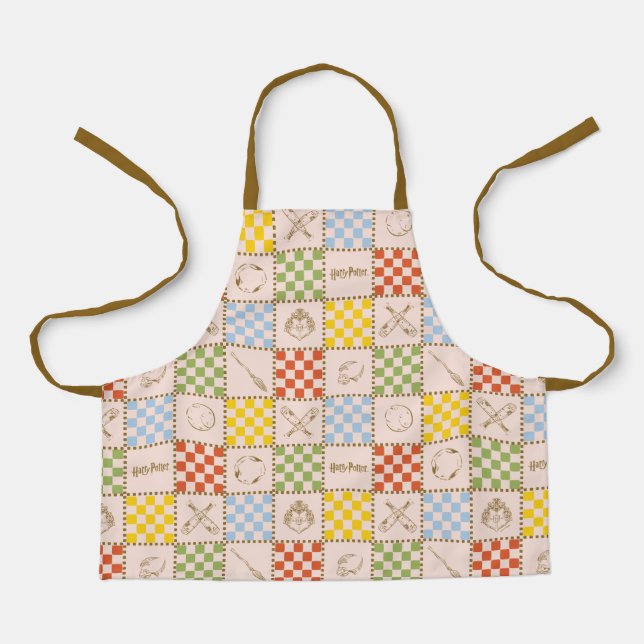 HOGWARTS™ QUIDDITCH™ Team Checker Pattern Apron (Front)