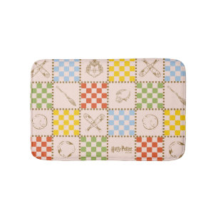 HOGWARTS™ QUIDDITCH™ Team Checker Pattern Bath Mat