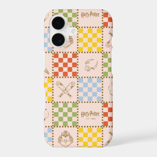 HOGWARTS™ QUIDDITCH™ Team Checker Pattern Case-Mate iPhone Case (Back)