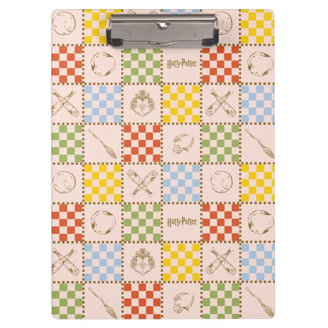 HOGWARTS™ QUIDDITCH™ Team Checker Pattern Clipboard (Front)