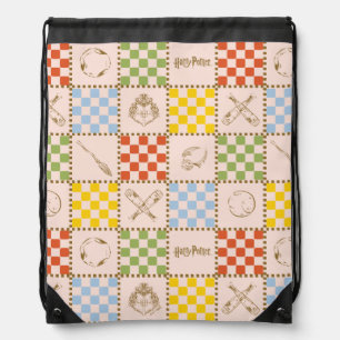 HOGWARTS™ QUIDDITCH™ Team Checker Pattern Drawstring Bag