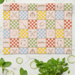 HOGWARTS™ QUIDDITCH™ Team Checker Pattern Kitchen Towel