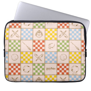 HOGWARTS™ QUIDDITCH™ Team Checker Pattern Laptop Sleeve