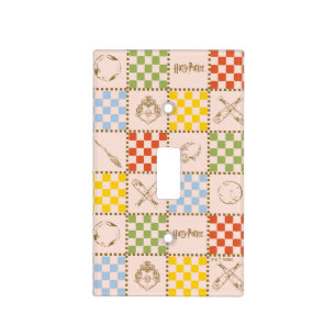 HOGWARTS™ QUIDDITCH™ Team Checker Pattern Light Switch Cover