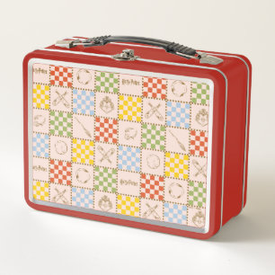 HOGWARTS™ QUIDDITCH™ Team Checker Pattern Metal Lunch Box