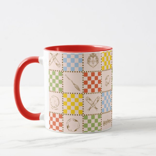 HOGWARTS™ QUIDDITCH™ Team Checker Pattern Mug (Left)