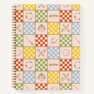 HOGWARTS™ QUIDDITCH™ Team Checker Pattern Notebook
