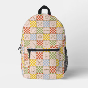 HOGWARTS™ QUIDDITCH™ Team Checker Pattern Printed Backpack