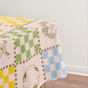 HOGWARTS™ QUIDDITCH™ Team Checker Pattern Tablecloth
