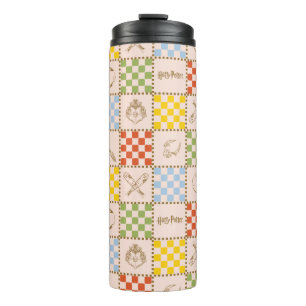 HOGWARTS™ QUIDDITCH™ Team Checker Pattern Thermal Tumbler