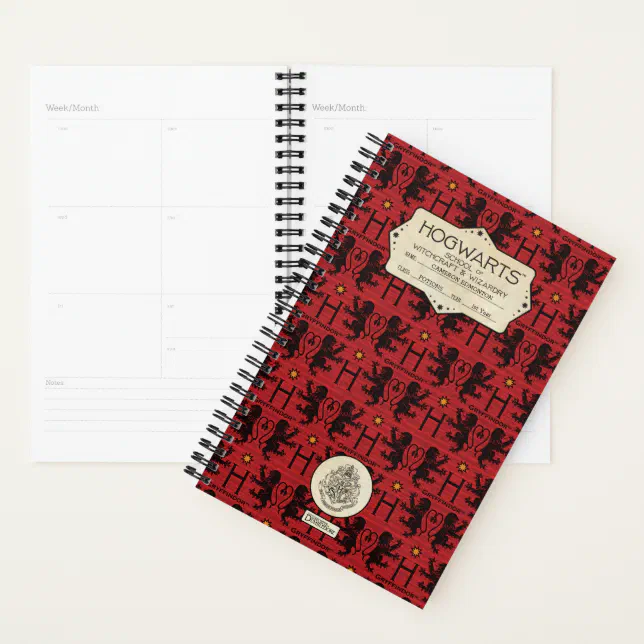 HOGWARTS™ School GRYFFINDOR™ Class Planner | Zazzle