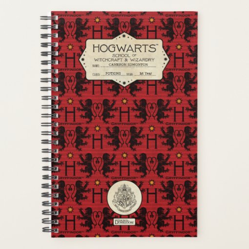 HOGWARTS™ School GRYFFINDOR™ Class Planner | Zazzle