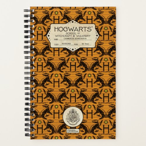 HOGWARTS School HUFFLEPUFF Class Notebook