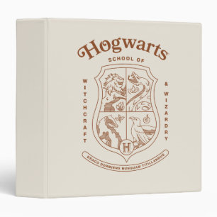 HOGWARTS™ School of Witchcraft and Wizardry Crest 3 Ring Binder