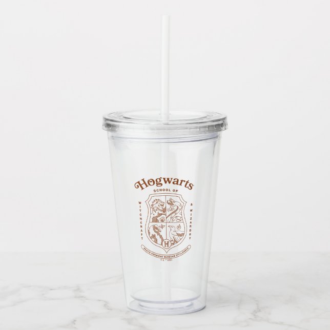 HOGWARTS™ School of Witchcraft and Wizardry Crest Acrylic Tumbler (Front)