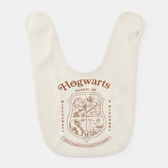 HOGWARTS™ School of Witchcraft and Wizardry Crest Baby Bib (Front)
