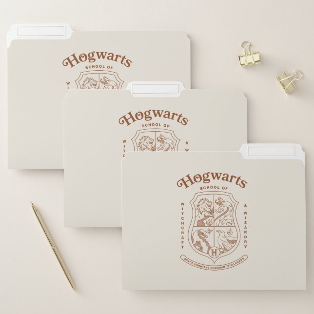 HOGWARTS™ School of Witchcraft and Wizardry Crest File Folder (Set)